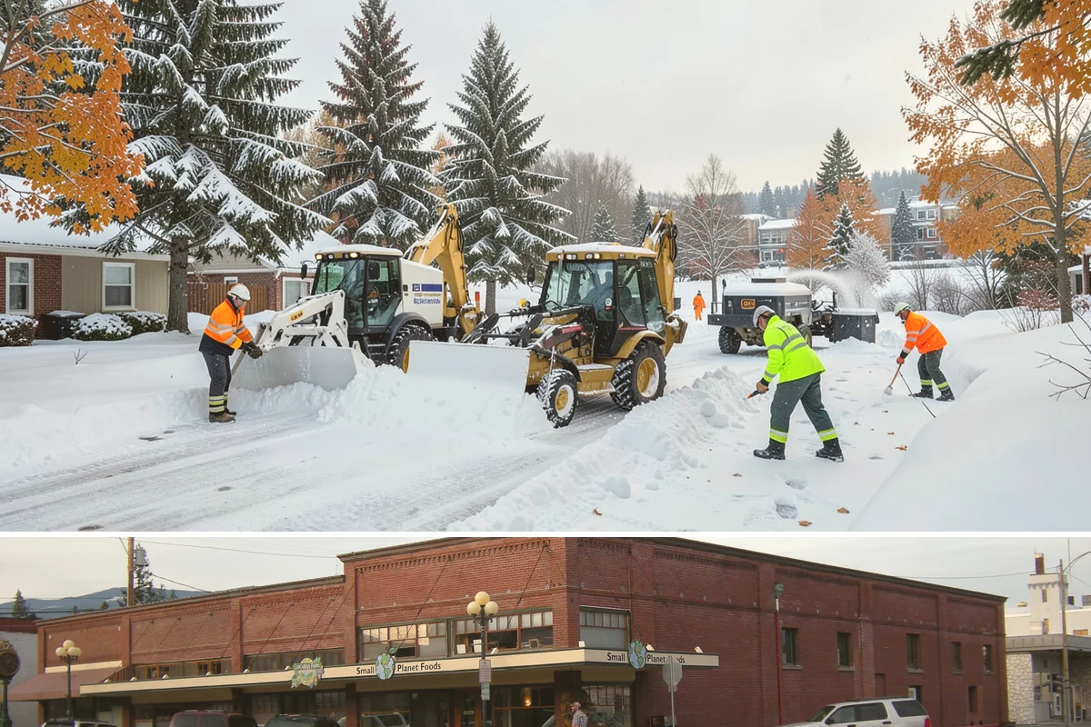 Dumpster Enclosure Clearing in Sedro-Woolley, Skagit County, WA - Best scheduled the night before or morning of your regular collection day throughout our November-to-March snow season.