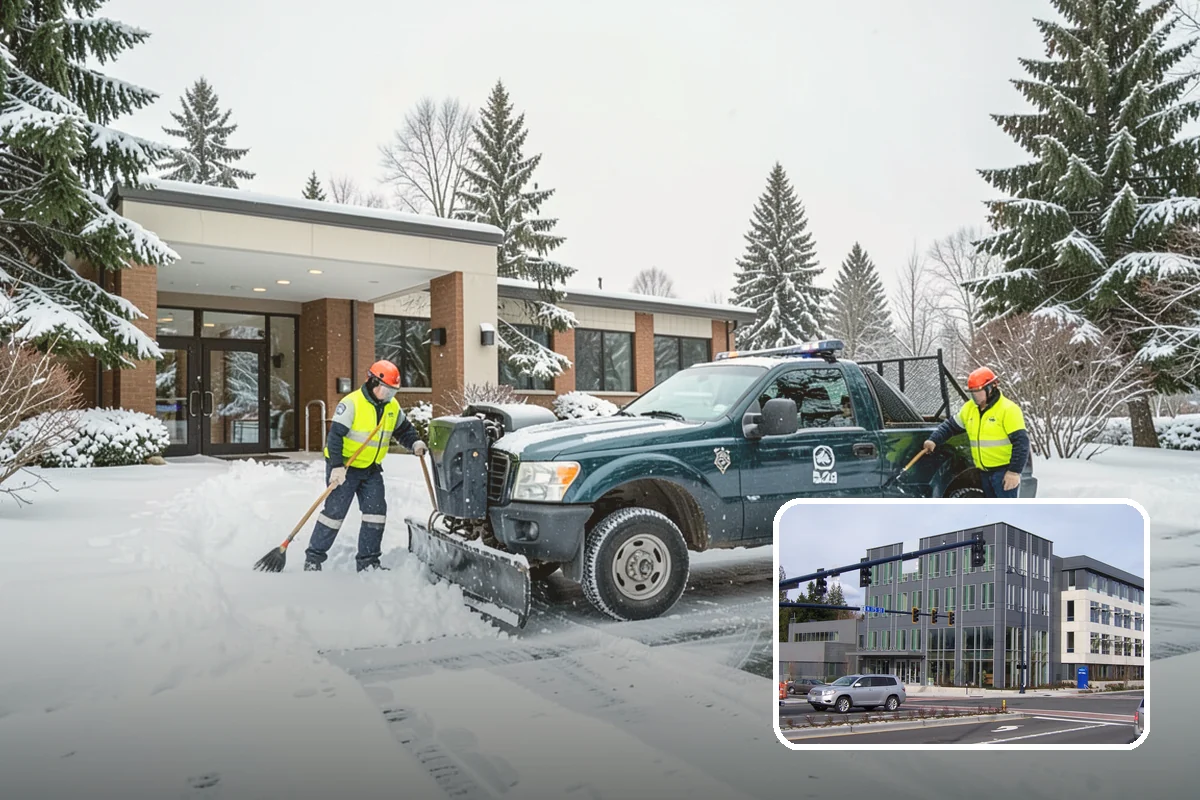 Dumpster Enclosure Clearing in Shoreline, King County, WA - Keeps waste and recycling pickups on schedule through winter weather