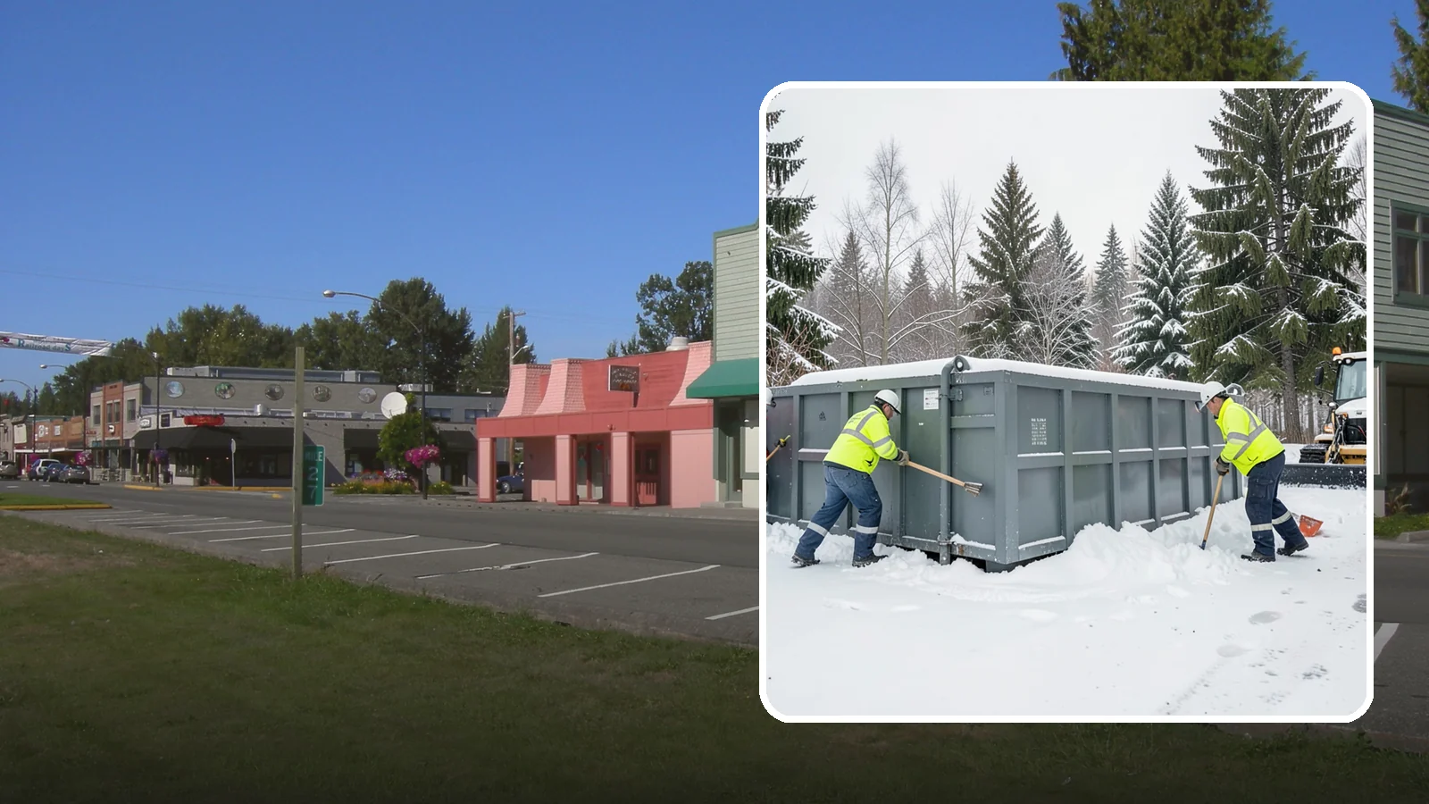 Dumpster Enclosure Clearing in Snoqualmie, King County, WA - We clear the tight footprint around gated dumpster enclosures so waste haulers and staff can reach bins safely after Western...