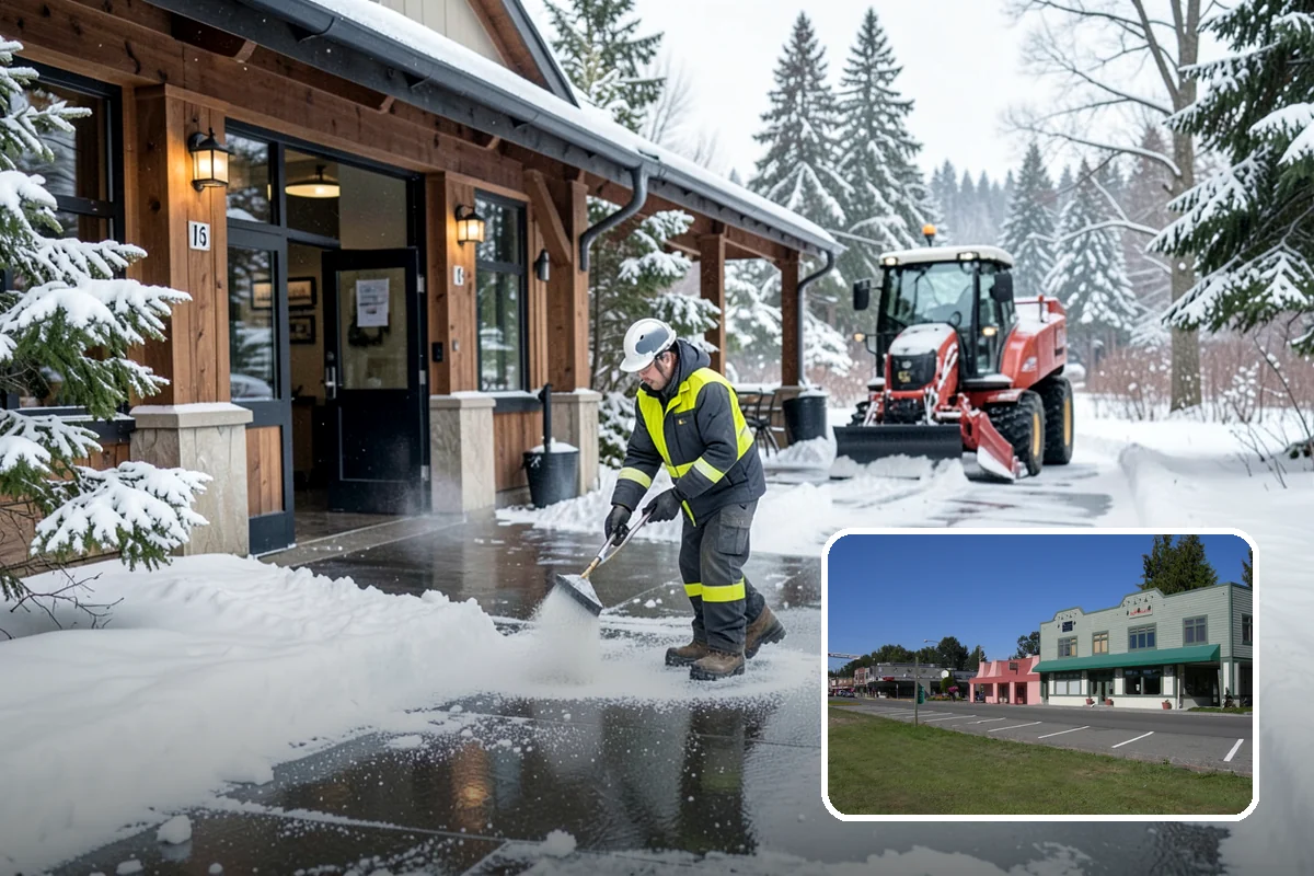 Dumpster Enclosure Clearing in Snoqualmie, King County, WA - Keeps waste and recycling pickups on schedule through winter weather