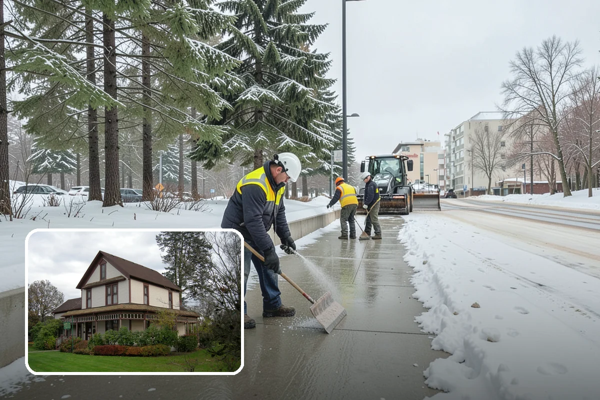 Dumpster Enclosure Clearing in Sumner, Pierce County, WA - Keeps waste and recycling pickups on schedule through winter weather