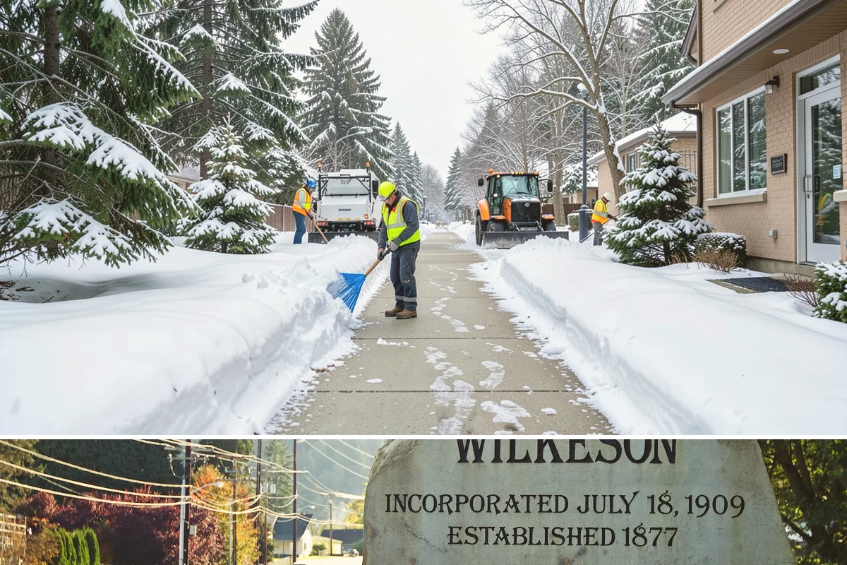 Dumpster Enclosure Clearing in Wilkeson, Pierce County, WA - Best scheduled the night before or morning of your regular collection day throughout our November-to-March snow season.