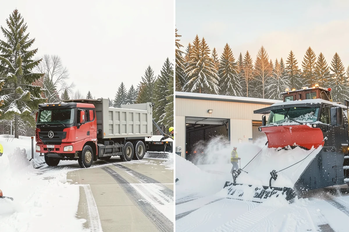 Duplex Snow Removal in Algona, King County, WA - Confirm shared and separate areas for each side