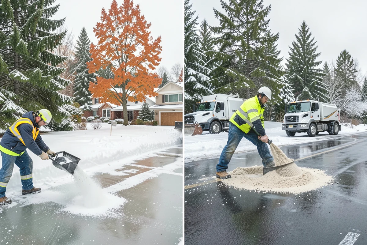 Duplex Snow Removal in Anacortes, Skagit County, WA - Confirm shared and separate areas for each side