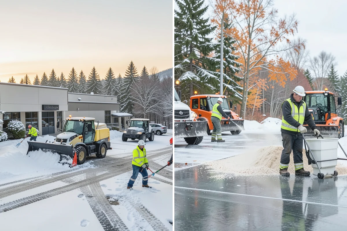 Duplex Snow Removal in Beaux Arts Village, King County, WA - Confirm shared and separate areas for each side
