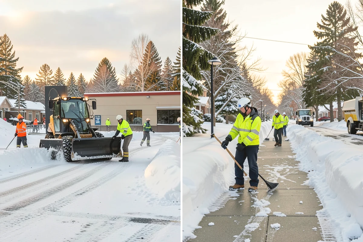 Duplex Snow Removal in Black Diamond, King County, WA - Confirm shared and separate areas for each side