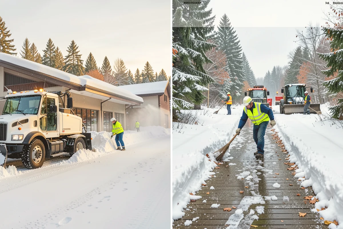 Duplex Snow Removal in Brier, Snohomish County, WA - Confirm shared and separate areas for each side