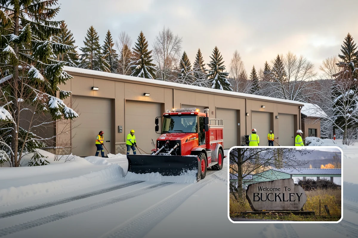 Duplex Snow Removal in Buckley, Pierce County, WA - Balanced clearing for both units