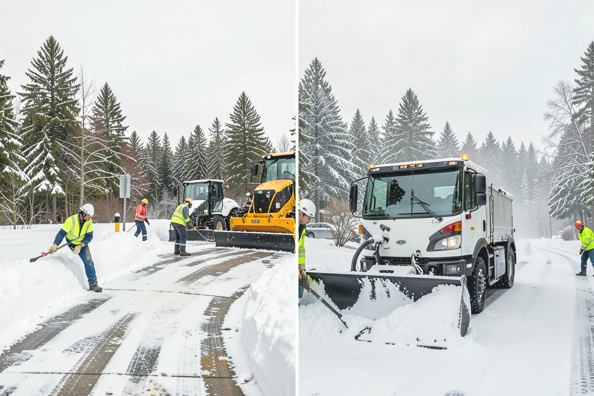 Duplex Snow Removal in Burien, King County, WA - Confirm shared and separate areas for each side
