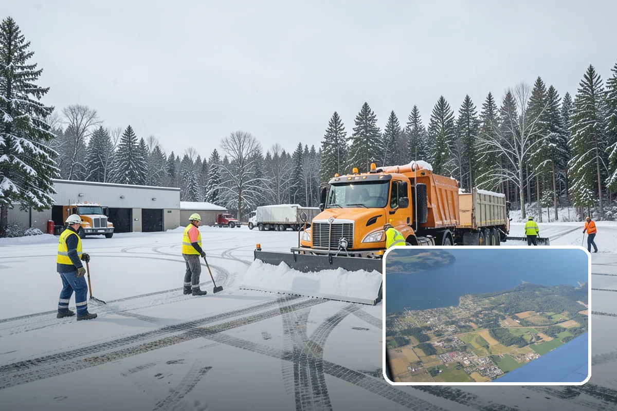 Duplex Snow Removal in Coupeville, Island County, WA - Balanced clearing for both units
