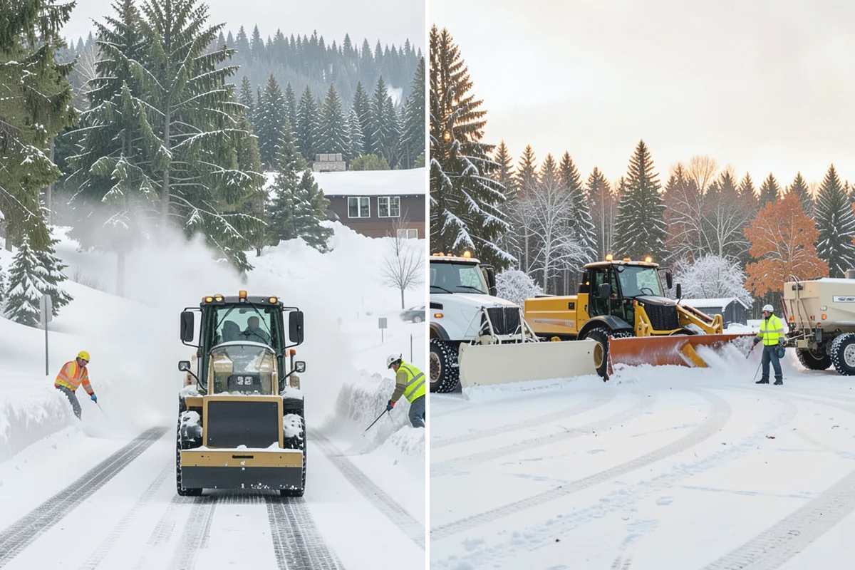 Duplex Snow Removal in Coupeville, Island County, WA - Confirm shared and separate areas for each side