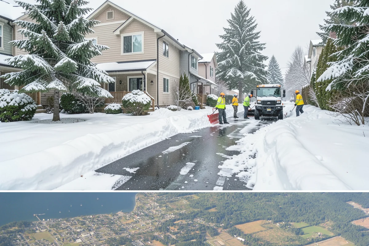 Duplex Snow Removal in Coupeville, Island County, WA - Duplex service follows the region's snow season, concentrated from December through February.