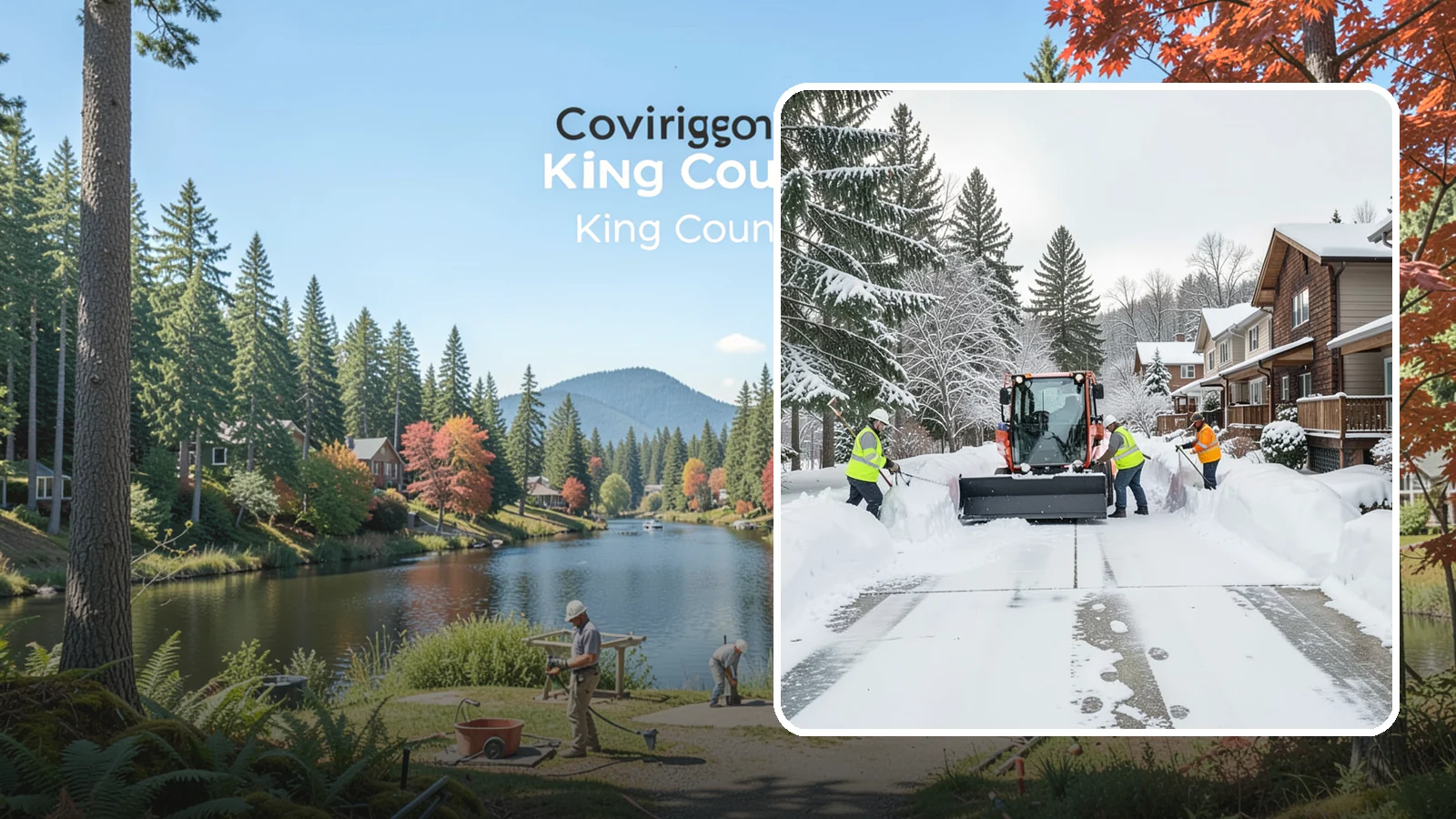 Duplex Snow Removal in Covington, King County, WA - We clear both sides of duplex properties, keeping shared drives and separate entries safe for all occupants.