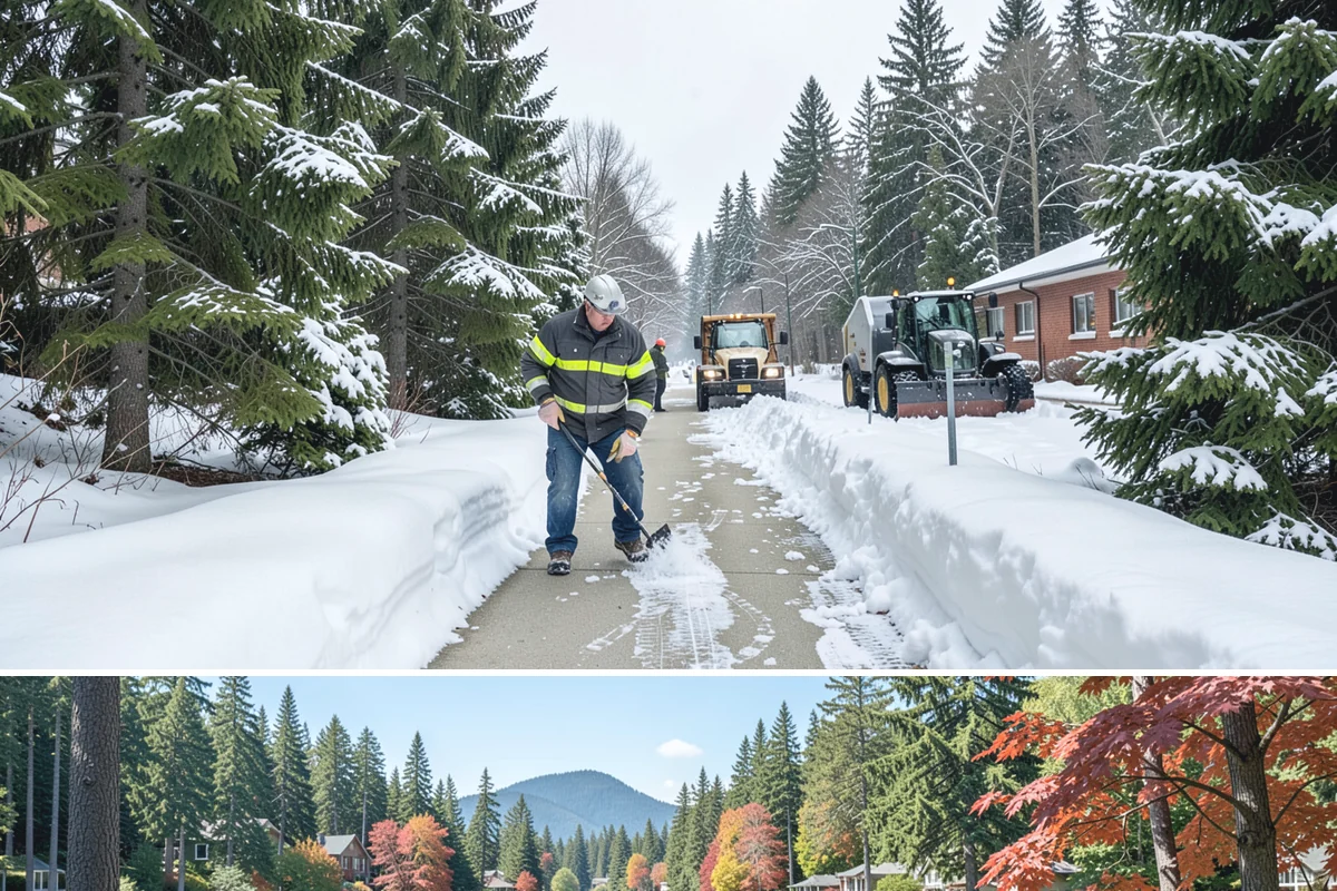 Duplex Snow Removal in Covington, King County, WA - Duplex service follows the region's snow season, concentrated from December through February.