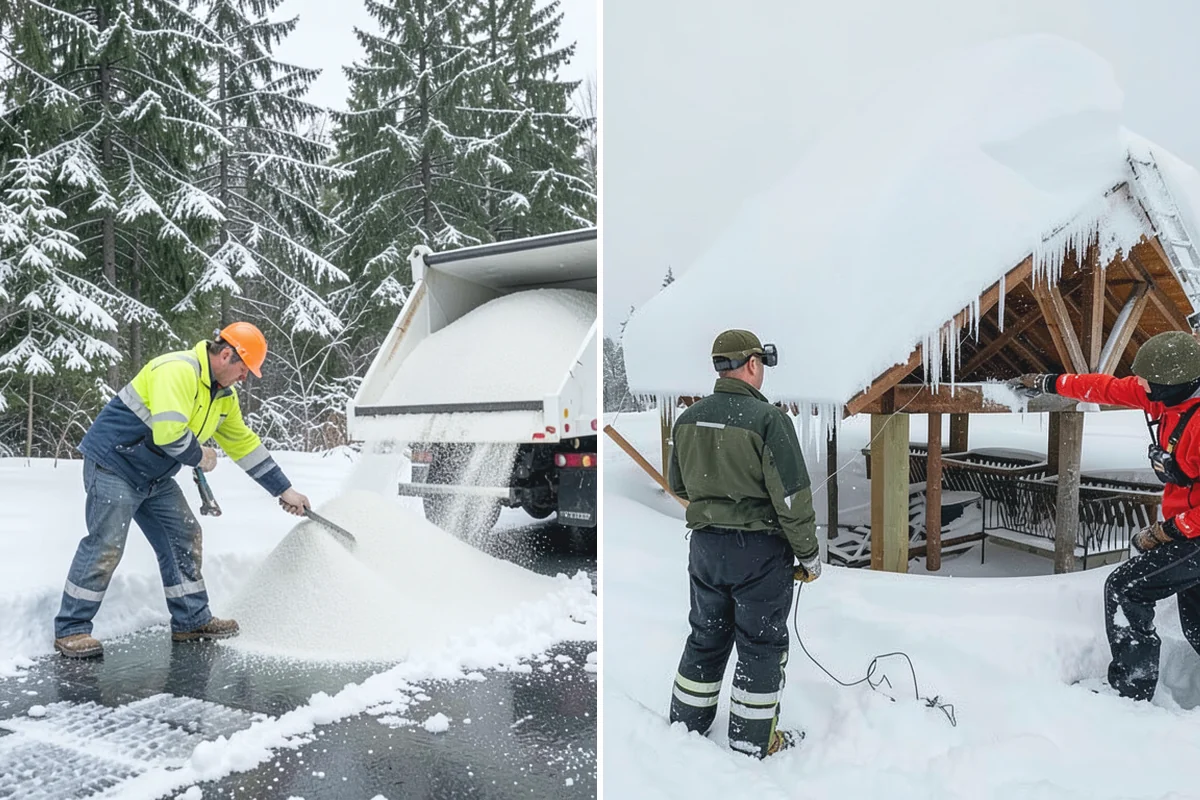 Duplex Snow Removal in Des Moines, King County, WA - Confirm shared and separate areas for each side