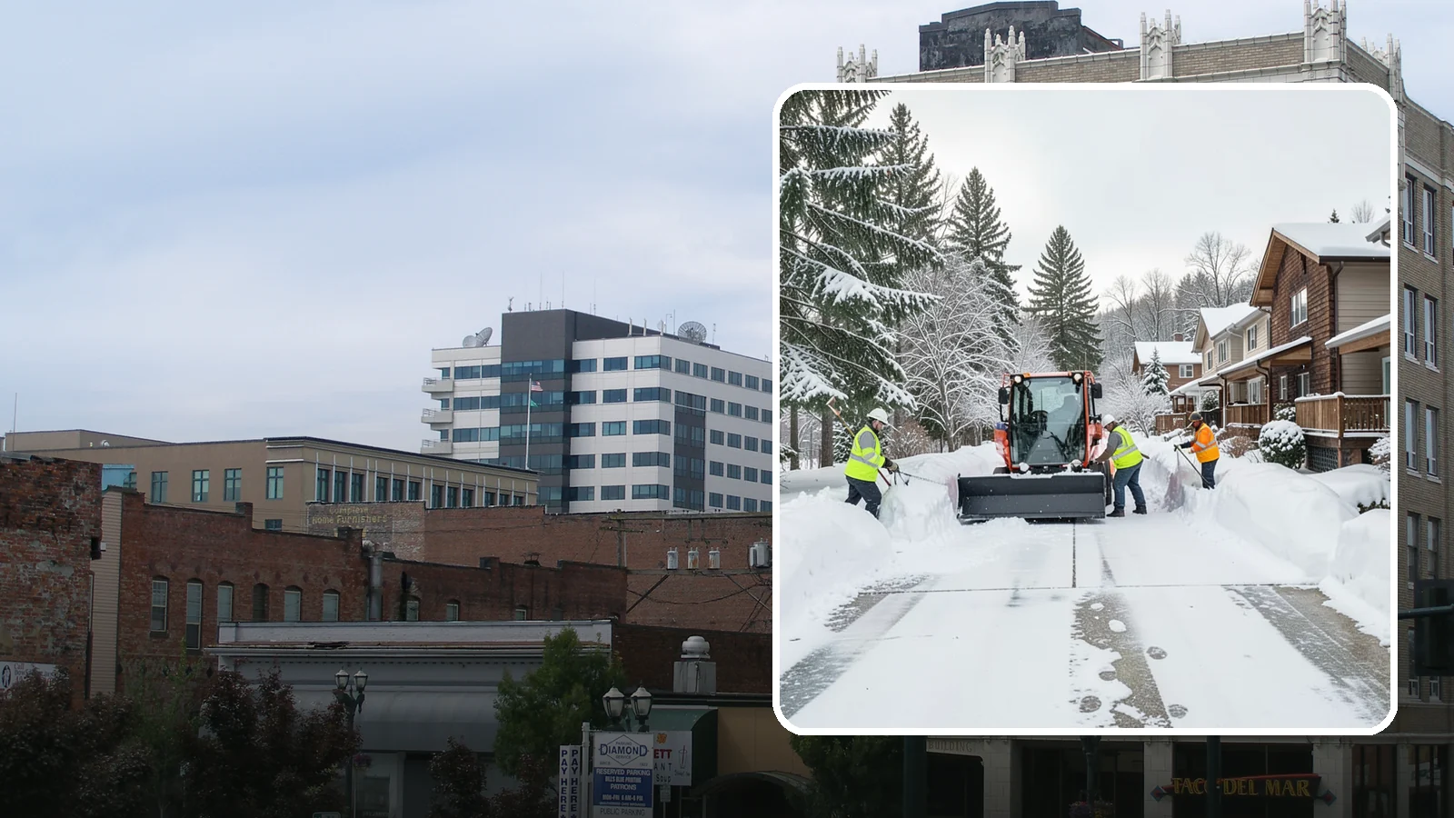 Duplex Snow Removal in Everett, Snohomish County, WA - We clear both sides of duplex properties, keeping shared drives and separate entries safe for all occupants.