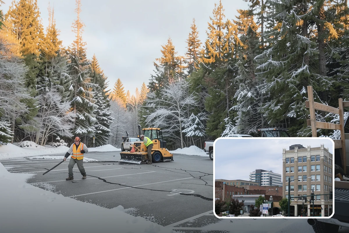 Duplex Snow Removal in Everett, Snohomish County, WA - Balanced clearing for both units