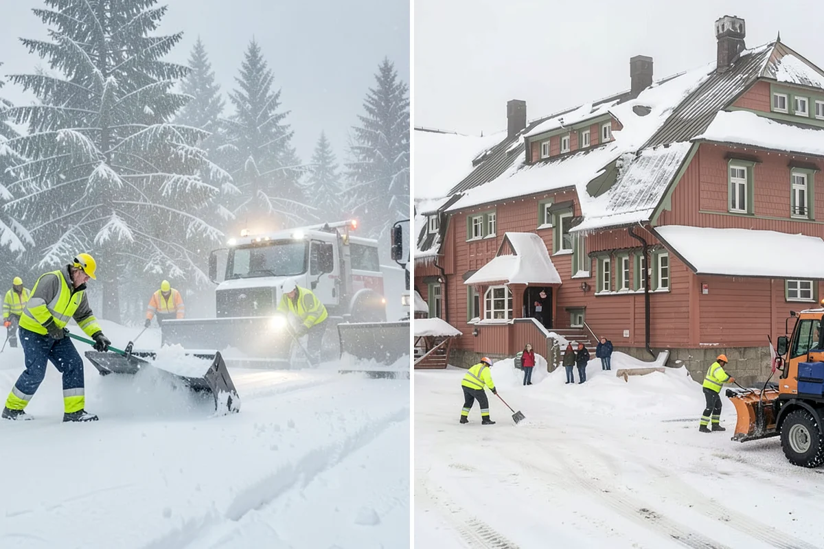 Duplex Snow Removal in Federal Way, King County, WA - Confirm shared and separate areas for each side