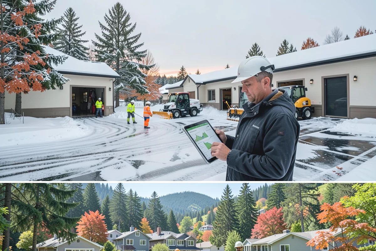 Duplex Snow Removal in Fircrest, Pierce County, WA - Duplex service follows the region's snow season, concentrated from December through February.