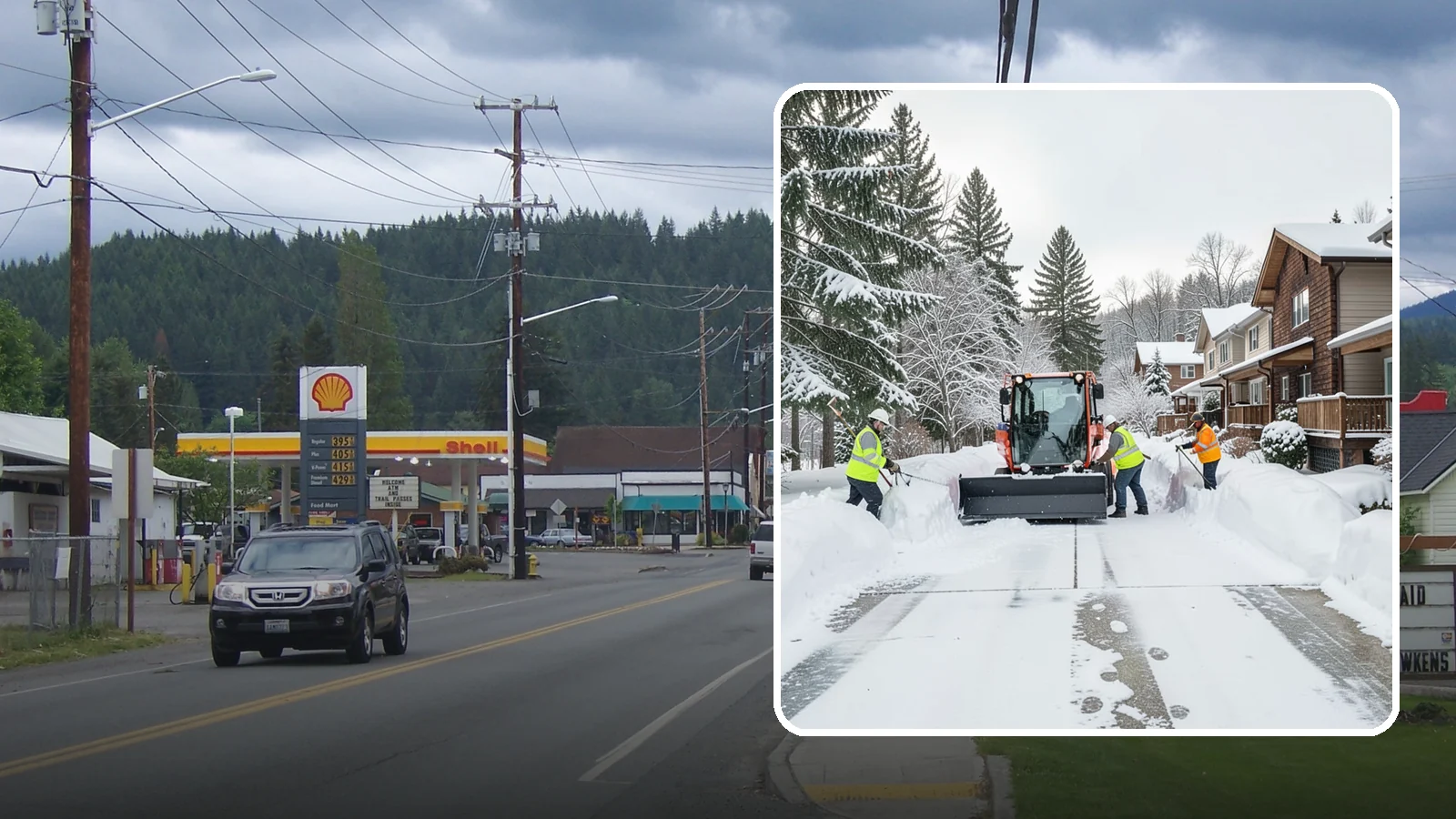 Duplex Snow Removal in Granite Falls, Snohomish County, WA - We clear both sides of duplex properties, keeping shared drives and separate entries safe for all occupants.