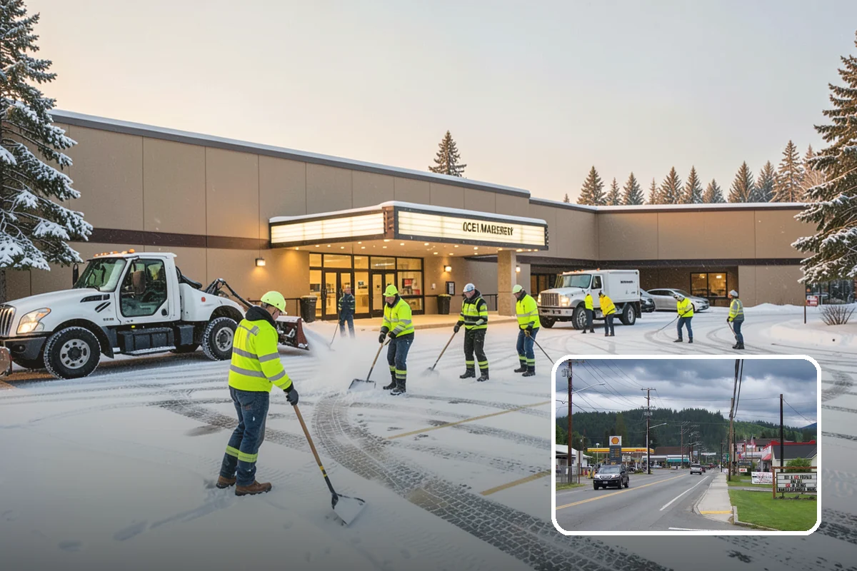 Duplex Snow Removal in Granite Falls, Snohomish County, WA - Balanced clearing for both units