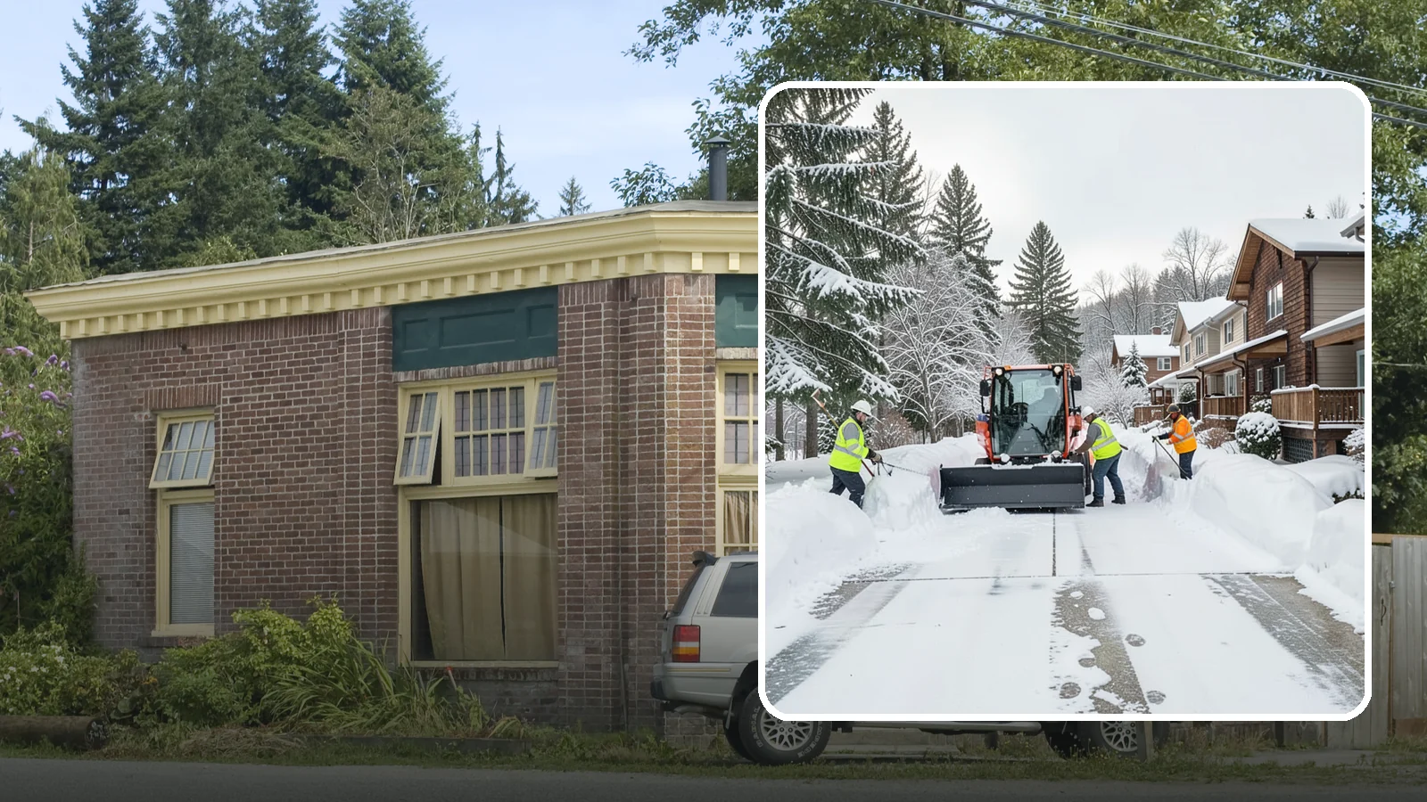 Duplex Snow Removal in Hamilton, Skagit County, WA - We clear both sides of duplex properties, keeping shared drives and separate entries safe for all occupants.