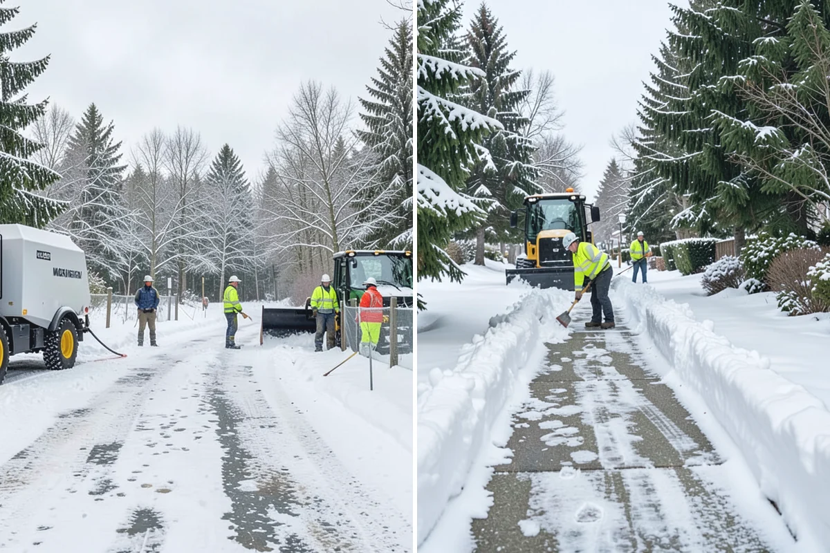 Duplex Snow Removal in Hamilton, Skagit County, WA - Confirm shared and separate areas for each side