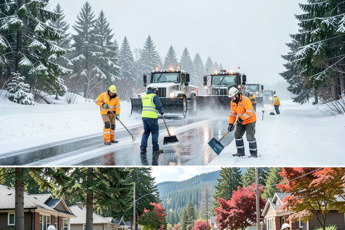 Duplex Snow Removal in Hunts Point, King County, WA - Duplex service follows the region's snow season, concentrated from December through February.