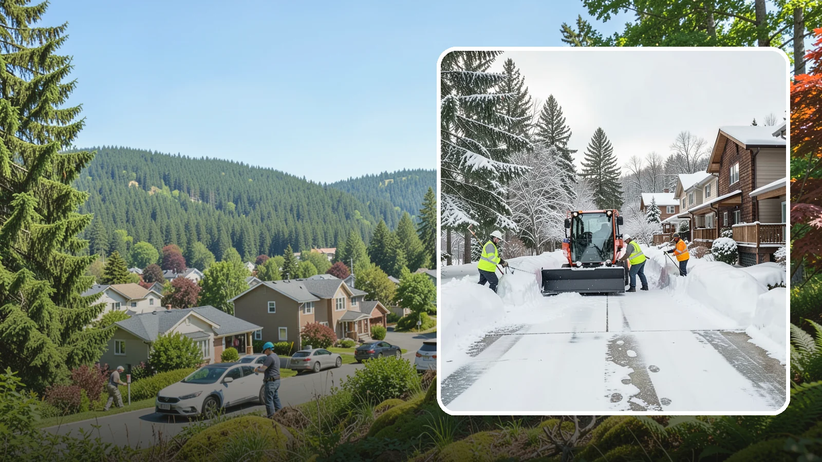 Duplex Snow Removal in Index, Snohomish County, WA - We clear both sides of duplex properties, keeping shared drives and separate entries safe for all occupants.