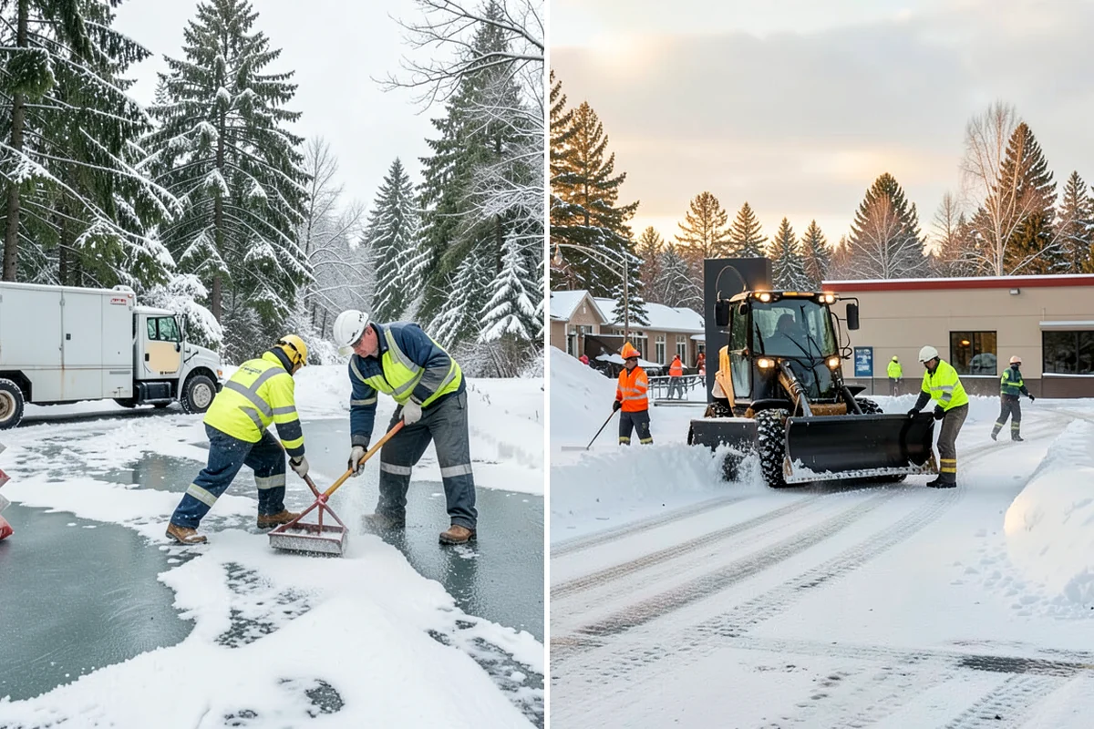 Duplex Snow Removal in Lakewood, Pierce County, WA - Confirm shared and separate areas for each side