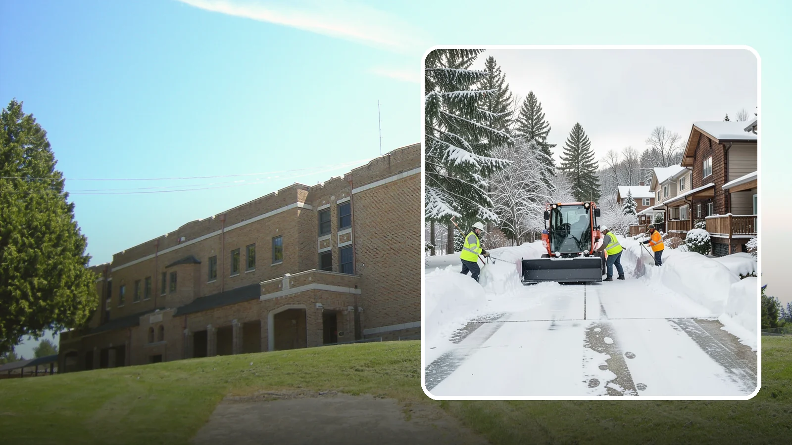 Duplex Snow Removal in Maple Valley, King County, WA - We clear both sides of duplex properties, keeping shared drives and separate entries safe for all occupants.