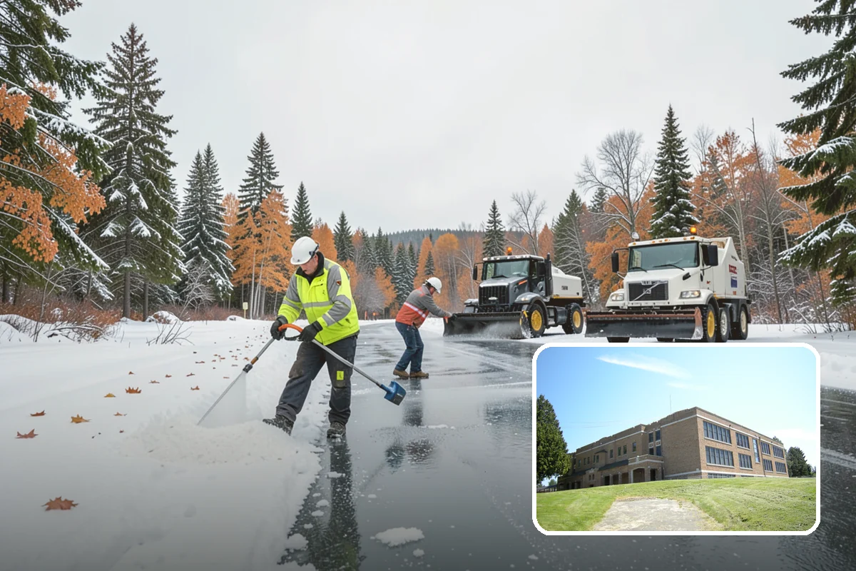 Duplex Snow Removal in Maple Valley, King County, WA - Balanced clearing for both units