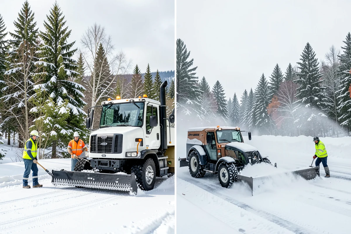 Duplex Snow Removal in Maple Valley, King County, WA - Confirm shared and separate areas for each side