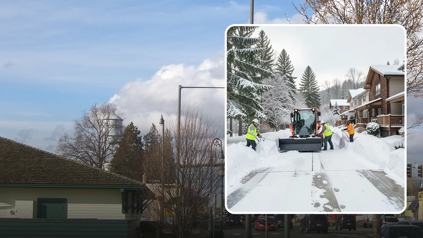 Duplex Snow Removal in Marysville, Snohomish County, WA - We clear both sides of duplex properties, keeping shared drives and separate entries safe for all occupants.