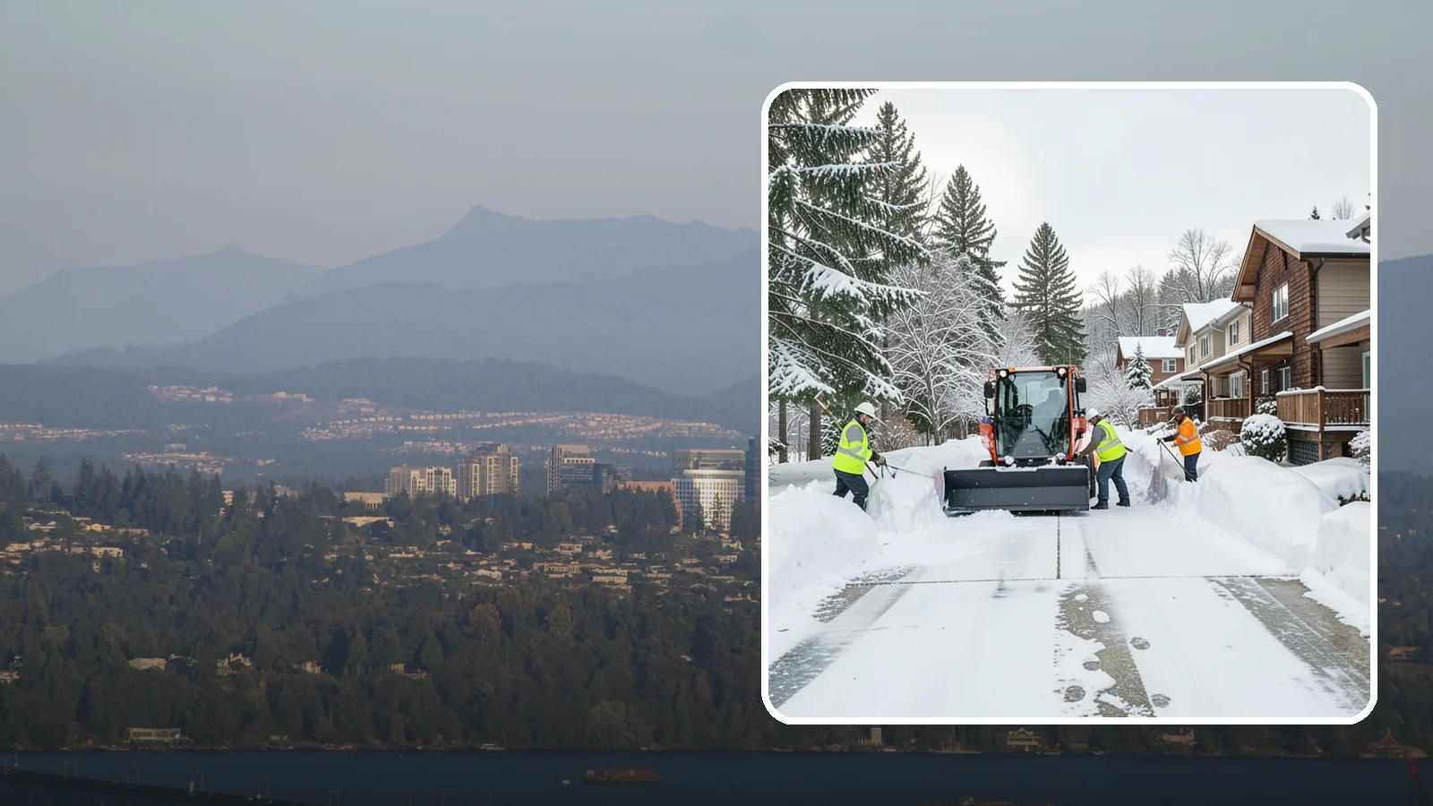 Duplex Snow Removal in Medina, King County, WA - We clear both sides of duplex properties, keeping shared drives and separate entries safe for all occupants.