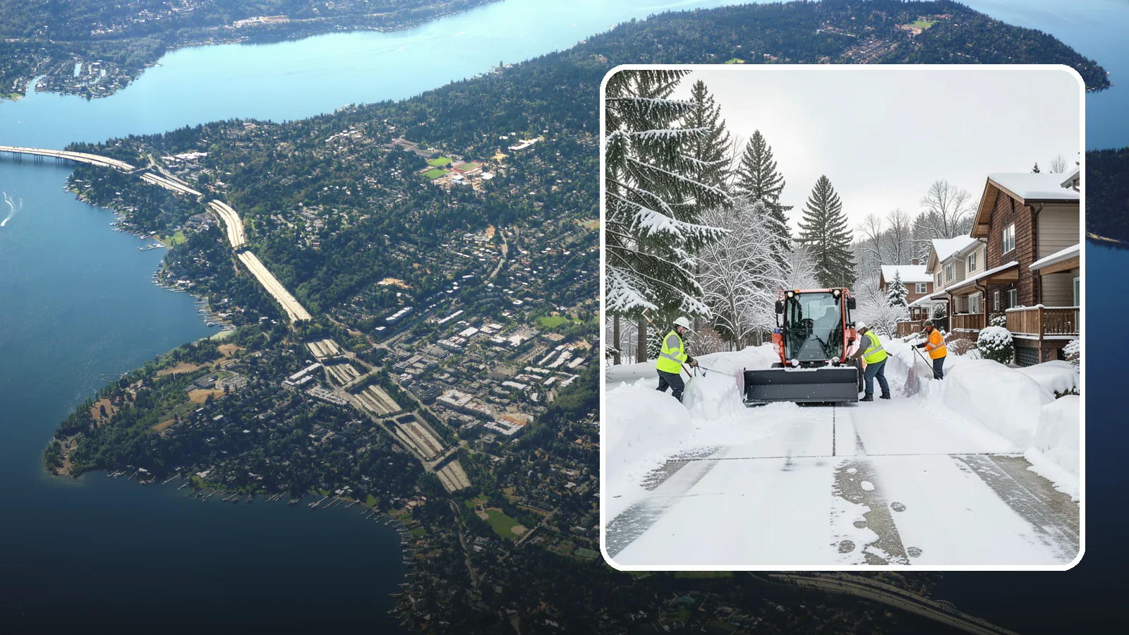 Duplex Snow Removal in Mercer Island, King County, WA - We clear both sides of duplex properties, keeping shared drives and separate entries safe for all occupants.