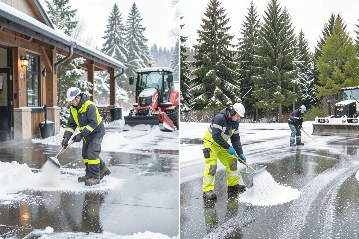 Duplex Snow Removal in Mercer Island, King County, WA - Confirm shared and separate areas for each side