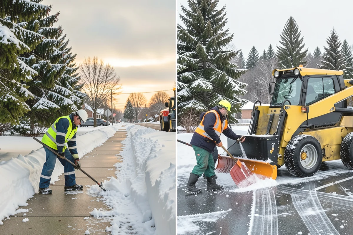 Duplex Snow Removal in Mill Creek, Snohomish County, WA - Confirm shared and separate areas for each side