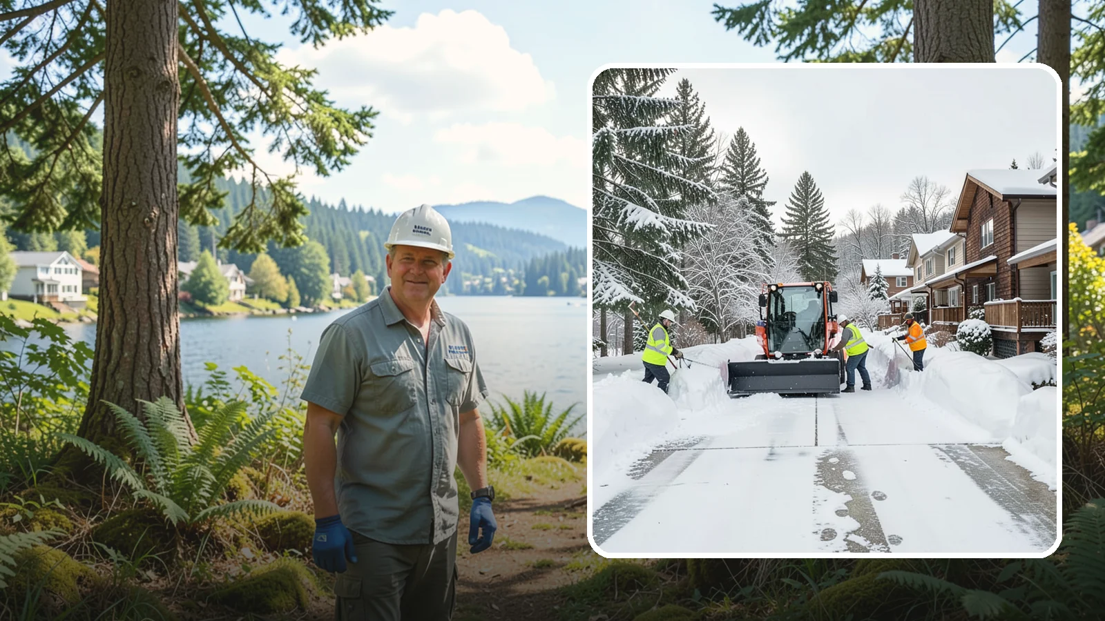 Duplex Snow Removal in Milton, King County, WA - We clear both sides of duplex properties, keeping shared drives and separate entries safe for all occupants.