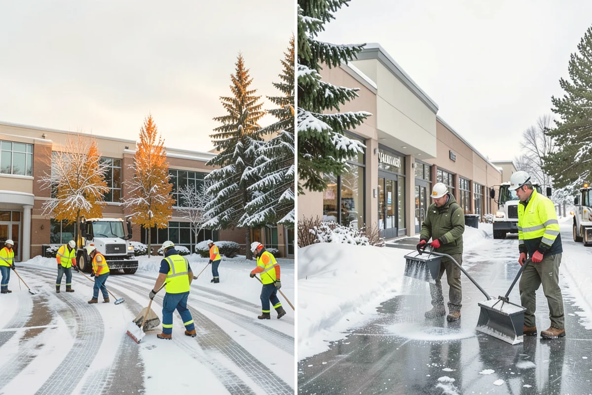 Duplex Snow Removal in Milton, King County, WA - Confirm shared and separate areas for each side