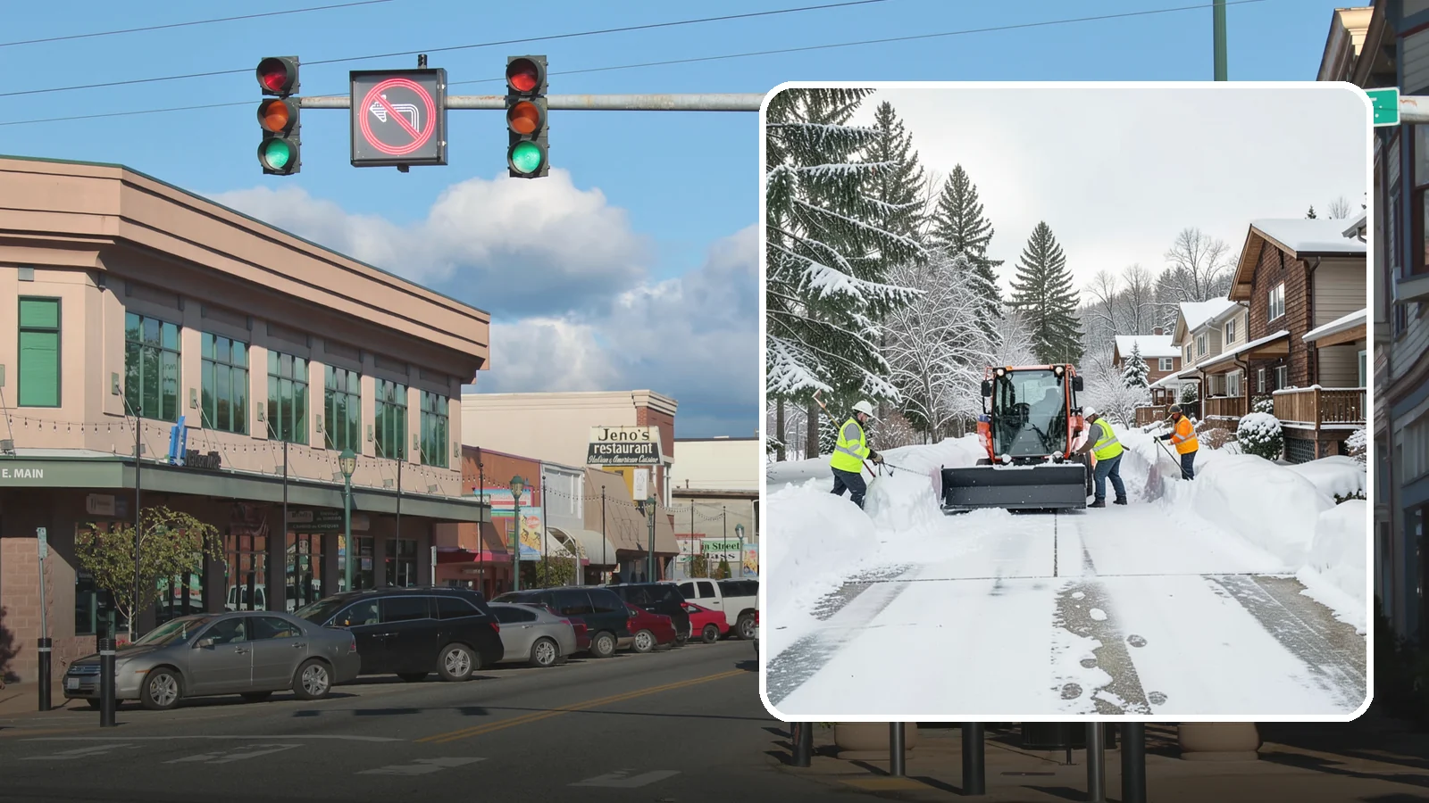 Duplex Snow Removal in Monroe, Snohomish County, WA - We clear both sides of duplex properties, keeping shared drives and separate entries safe for all occupants.