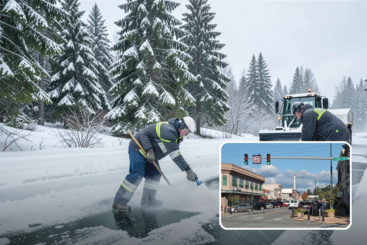 Duplex Snow Removal in Monroe, Snohomish County, WA - Balanced clearing for both units
