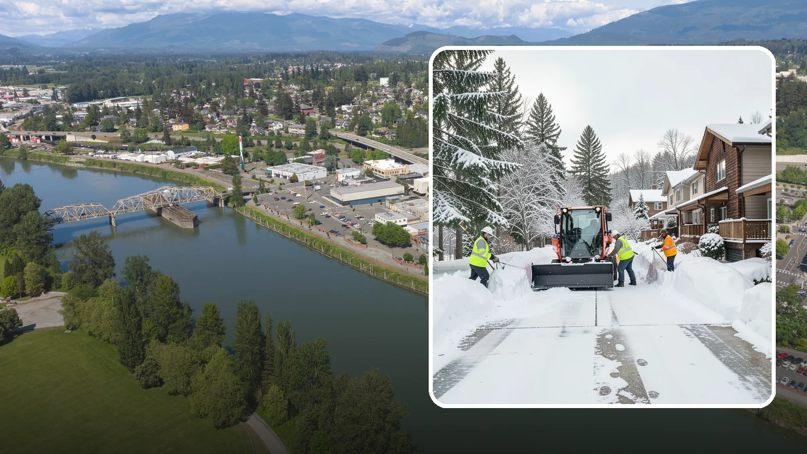 Duplex Snow Removal in Mount Vernon, Skagit County, WA - We clear both sides of duplex properties, keeping shared drives and separate entries safe for all occupants.