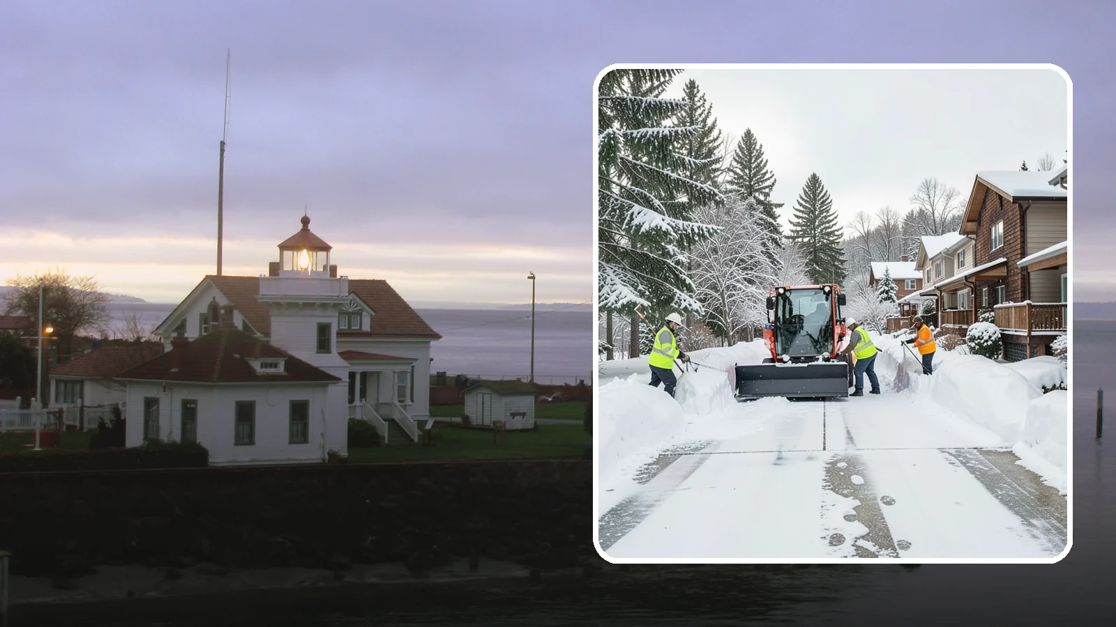 Duplex Snow Removal in Mukilteo, Snohomish County, WA - We clear both sides of duplex properties, keeping shared drives and separate entries safe for all occupants.