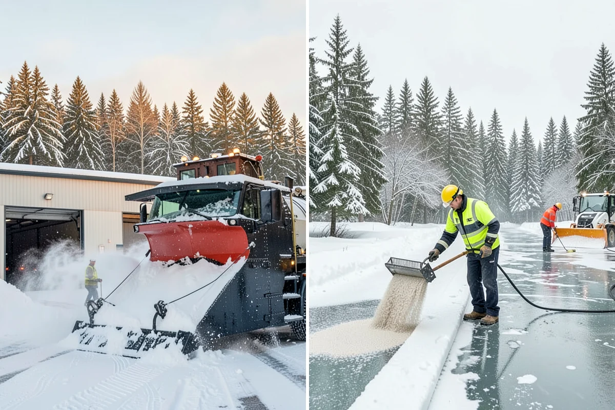 Duplex Snow Removal in Normandy Park, King County, WA - Confirm shared and separate areas for each side