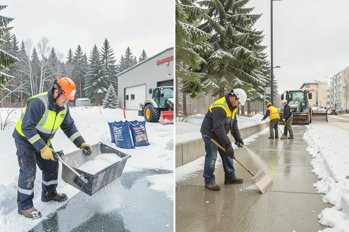 Duplex Snow Removal in Orting, Pierce County, WA - Confirm shared and separate areas for each side
