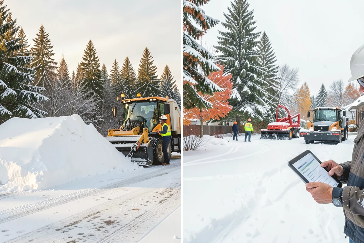 Duplex Snow Removal in Ruston, Pierce County, WA - Confirm shared and separate areas for each side