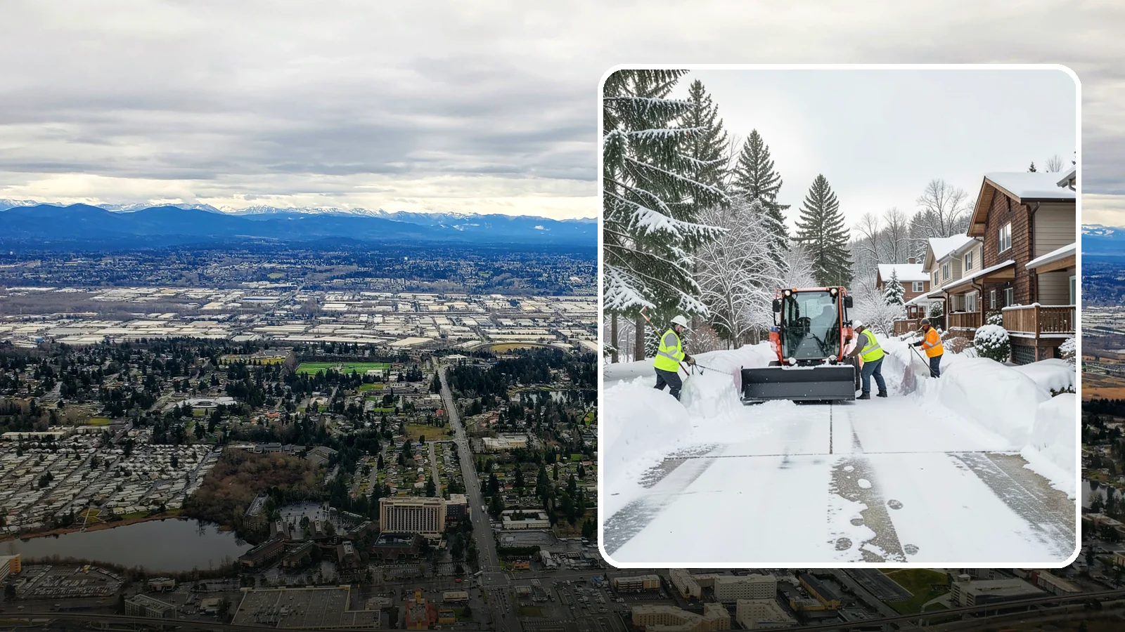 Duplex Snow Removal in SeaTac, King County, WA - We clear both sides of duplex properties, keeping shared drives and separate entries safe for all occupants.