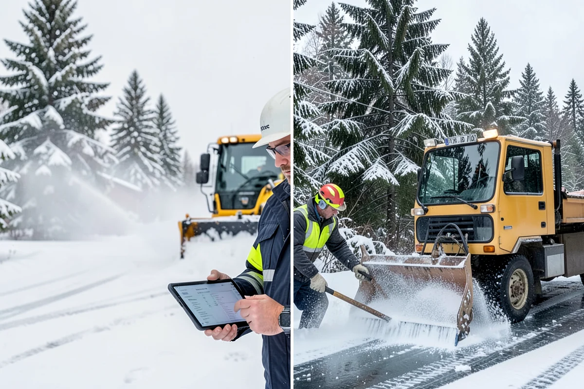 Duplex Snow Removal in Shoreline, King County, WA - Confirm shared and separate areas for each side