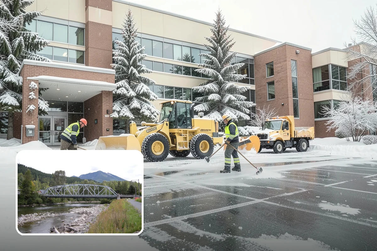 Duplex Snow Removal in Skykomish, King County, WA - Balanced clearing for both units